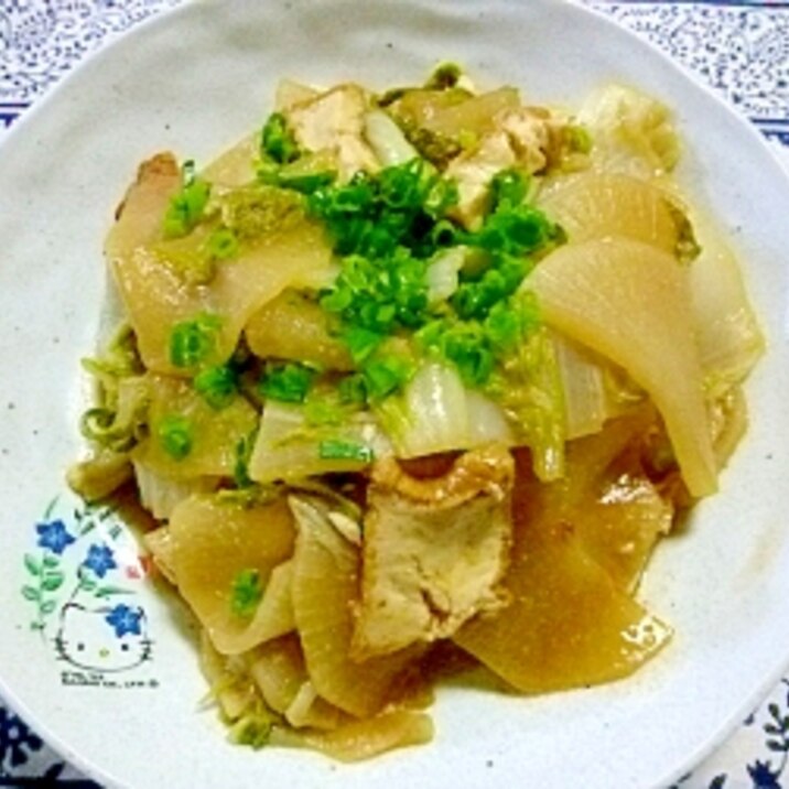白菜 大根 厚揚げの味噌煮 レシピ 作り方 By Ryuku55 楽天レシピ